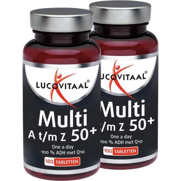 Lucovitaal - Multivitamine A t/m Z 50+ - 2x100 Duopak - Multivitaminen