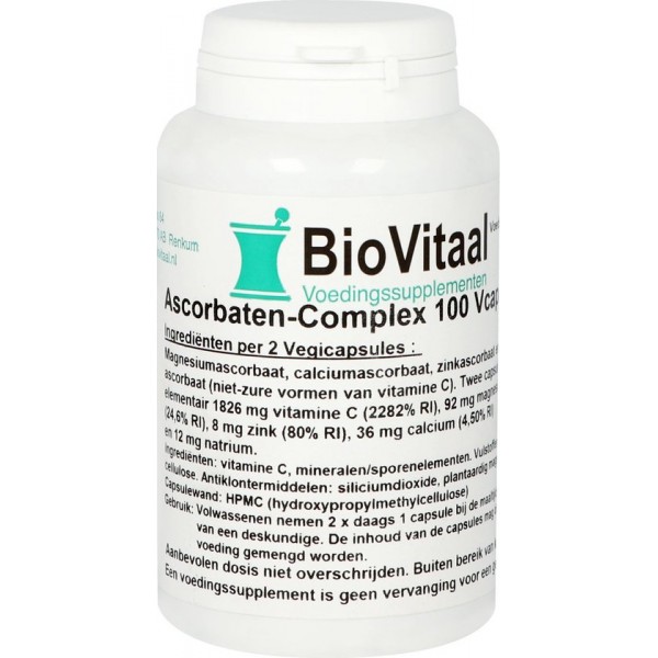 Biovitaal Voedingssupplementen ascorbaten complex