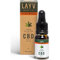 LAYV CBD Olie Full Spectrum 5% 500 MG 10 ML