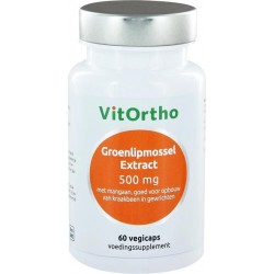 Groenlipmossel Extract 500 mg (60 vegicaps) - VitOrtho