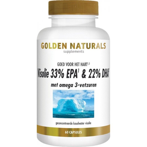 Golden Naturals Visolie 33% EPA & 22% DHA (60 softgel capsules)