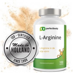 L-arginine Capsules - 100 Capsules - PerfectBody.nl