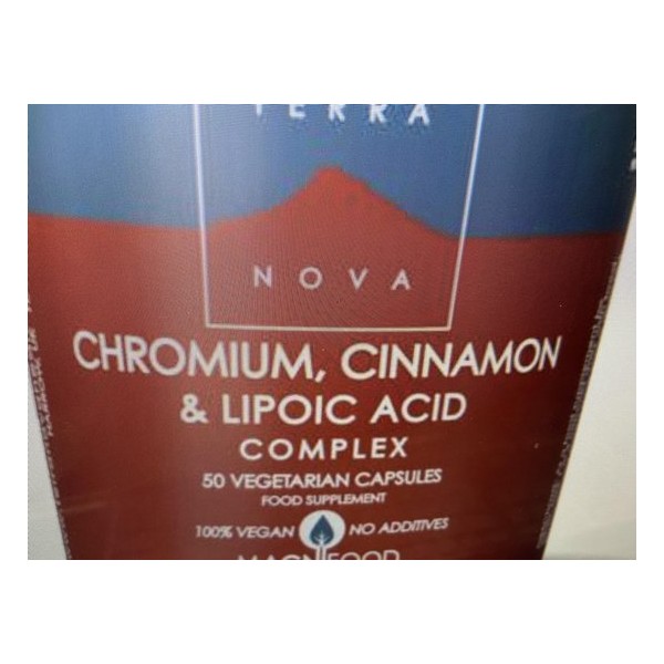 Terranova Chromium, cinnamon & lipoic acid complex Inhoud: 100 capsules