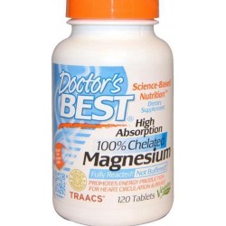 Magnesium, Hoge Opname (120 tabs) - Doctor's Best