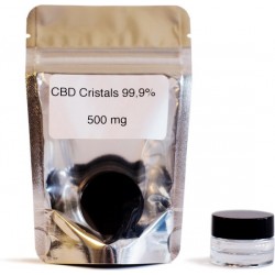 CBD kristallen 500mg hennep planten CBD olie edibles tegen pijn stress en angst CBD 99,9% CBD Crystals   Kaneh-bosem®