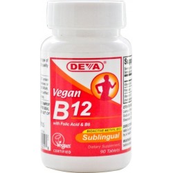 Vegan B12 Sublingual (90 Tablets) - Deva