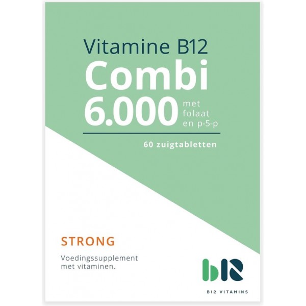 B12 Combi 6000 Mcg Met Folaat & P-5-P - 60 Tabletten