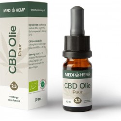 Medihemp CBD olie puur 2,5% - 10 ml