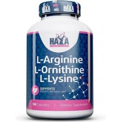 L-Arginine, L-Ornithin & L-Lysine Haya Labs 100caps