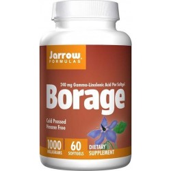 Borage GLA-240 1000 mg (60 softgels) - Jarrow Formulas