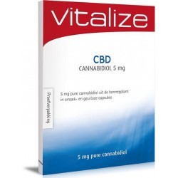 Vitalize CBD Cannabidiol 5 mg 20 capsules proefverpakking