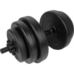 Tunturi Dumbbellset - Halterset - Totaal 15 kg - Zwart Vinyl