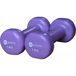 Vinyl dumbells 2 x 1.0 kg