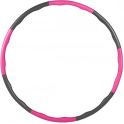 Fitness Hoelahoep – Fitness hoepel - hula hoop – 1.2 KG – Ø 100 cm - Roze/Grijs