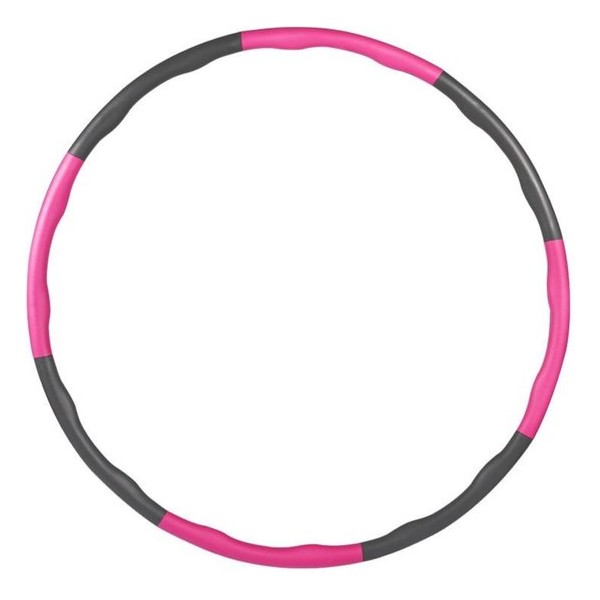 Fitness Hoelahoep – Fitness hoepel - hula hoop – 1.2 KG – Ø 100 cm - Roze/Grijs