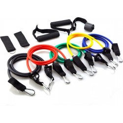 Flinq Resistance Bands - Weerstandsbanden Fitness - Sport Elastiek Banden - 11-delige set