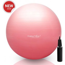 Fitness bal - Yoga bal - Gym bal - Pilates Bal - 65 cm - incl Pomp Roze