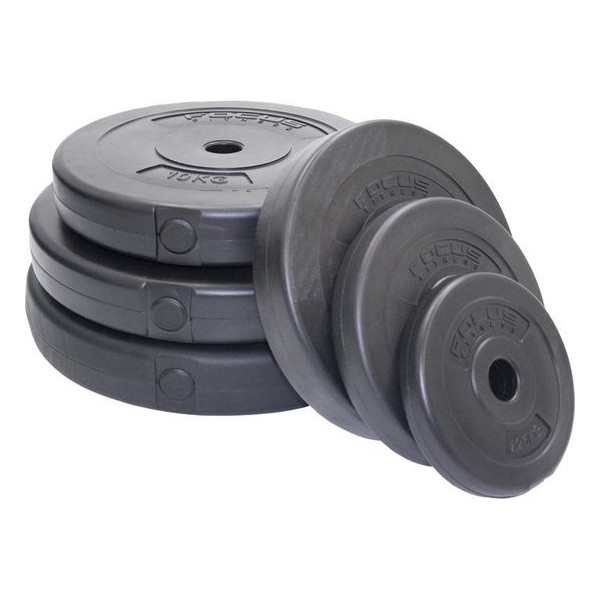 Halterschijf 30 mm Focus Fitness - kunststof - 1 x 1,25 kg