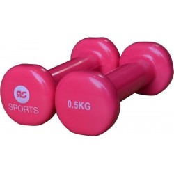 Vinyl dumbells 2 x 0.5 kg