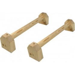 Strongman super lage houten parallettes (set van 2)