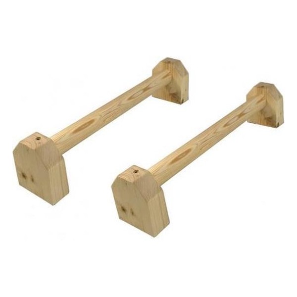 Strongman super lage houten parallettes (set van 2)