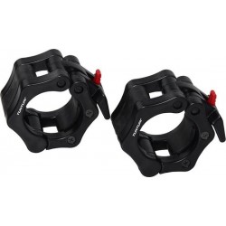 Tunturi Olympic Lock Jaw Collars - Halterstangsluiters - Paar - Zwart