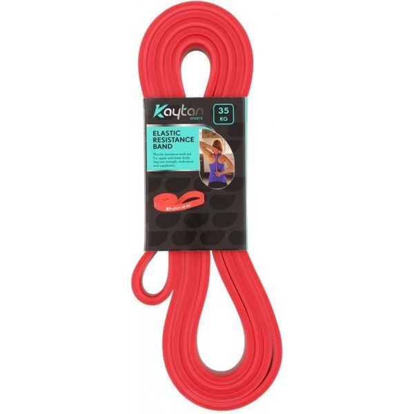 Weerstandsband 35 KG - Kaytan Sports Weerstandsbanden - Fitness Elastiek - Gymnastiek Band - Resistance Band - Rood