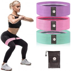 Just Fit - Weerstandsbanden set van 8 - Resistance bands - Fitness Elastiek - (Licht, Medium & Zwaar) Incl. Draagtas