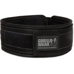 Gorilla Wear 4" Nylon Belt - Gewichthefriem - M/L - Zwart