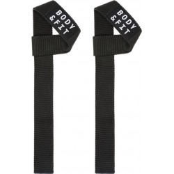 Body & Fit Lifting Straps - Banden en riemen voor krachttraining - Zwart