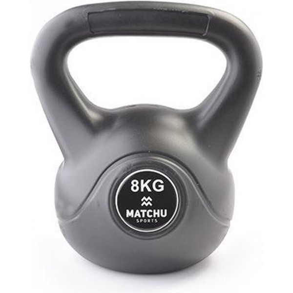 Matchu Sports - Kettlebell - 8 kg - Zwart