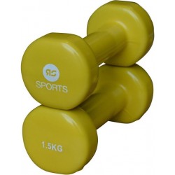 Vinyl dumbells 2 x 1.5 kg