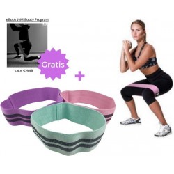 Bootybands - Weerstandsbanden - Hip Circle Set - Fitnessbanden - Elastieken - Billen Trainer - Inclusief Gratis E-book