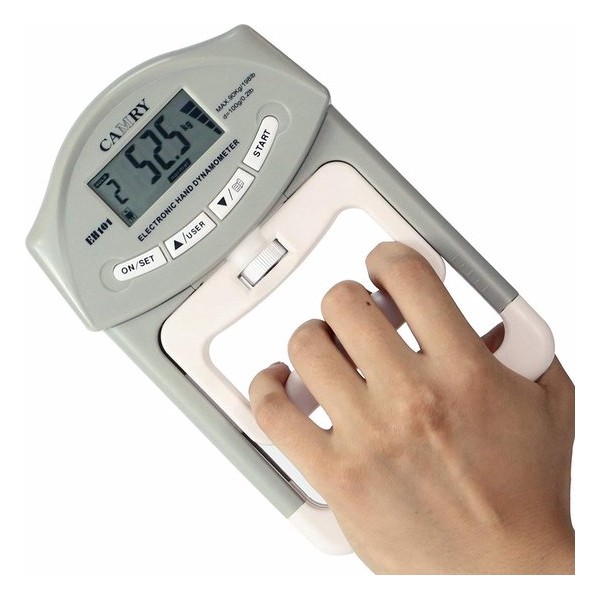 Camry Digital Handdynamometer Grijpladheidsmeter Meting Auto Capturing Handgreep Power 200 Lbs / 90 Kgs