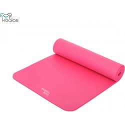 Koalas Yogamat - Roze - Fitness mat - Sport mat - Work out Mat - Inclusief Draagtas & Draagriem - 183 x 61 - 1cm dik