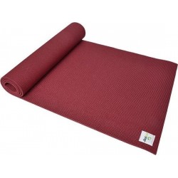 Ecoyogi Yogamat Bordeaux - Incl. Draagriem - 183 x 61 x 0.6 cm