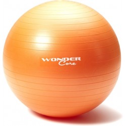 Wonder Core Anti-Burst Fitnessball 65 cm Oranje - Fitness bal - Gym Ball - Swiss Ball - Fitnessaccessoire