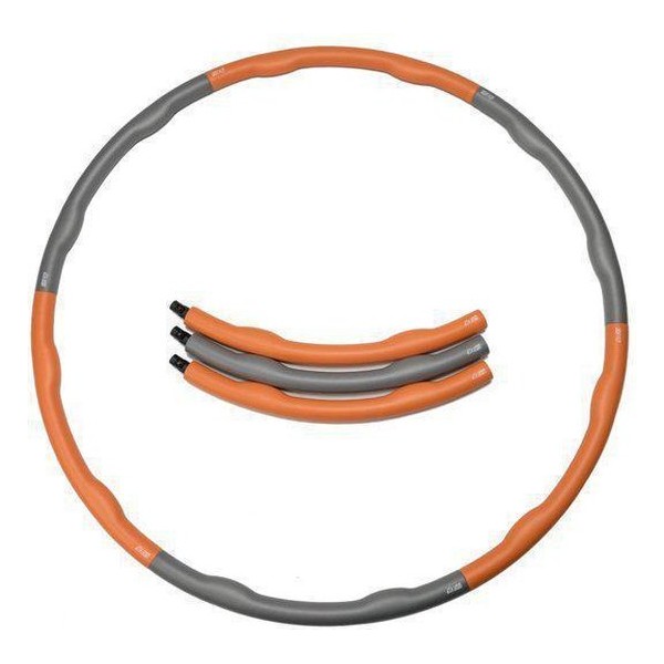 Weight hoop Original - Fitness Hoelahoep - 1.5 kg - Oranje/Grijs