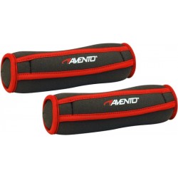 Avento Zachte Neopreen Handhalter - 2 x 0.5 Kg - Grijs/Rood