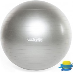 VirtuFit Anti-Burst Fitnessbal Pro - Gymbal - Swiss ball - met Pomp - Grijs - 85 cm