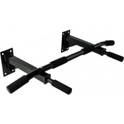 GMTPE - Pull up bar - Optrekstang muurmontage - Zwart - Soft handvatten