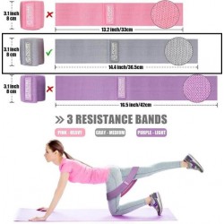 1x Weerstandsband - ResistanceBands - Fitnesselastiek - GRIJS - 37cm - Medium