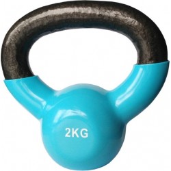 Kettlebells 2 kg gietijzer - Lichtblauw | 1 stuk | Mambo Max | Gietijzer