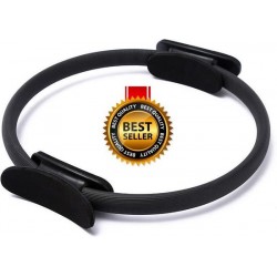 Pilates Ring voor jouw Pilates en Yoga Oefeningen - Workout - Fitness - Cirkel - Magic ring - 38cm - zwart