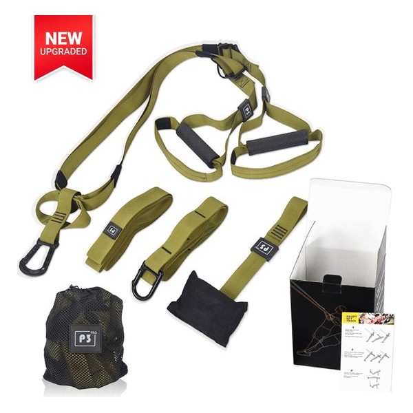 Positive Things TRX Suspension Trainer Pro -  TRX Trainer - Complete TRX Training set - Groen