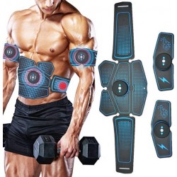 EMS Trainer Oplaadbaar + 12 gelpads - Buikspieren - Workout Set - Fitness - Buikspieren Trainer