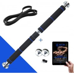 Pull Up Bar met Weerstandsband - Optrekstang Deur met Fitness Elastiek - Thuis Sporten - Chin Up Bar Deurpost - Resistance Band