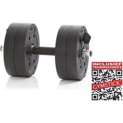 Gymstick Active Vinyl Dumbbell Set - 10kg - Met Online Trainingsvideo's