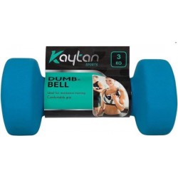 1 x Dumbbell - 3 kg - Dumbbell - Dumbbells - Blauw