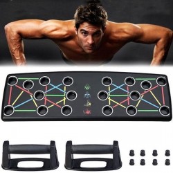 Decopatent® Push up Bord met push up grips - Push Up Board - Opdruk bord plank - Opdruksteun - Borst Rug Biceps Triceps Schouder